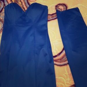 Beautiful long strapless dress